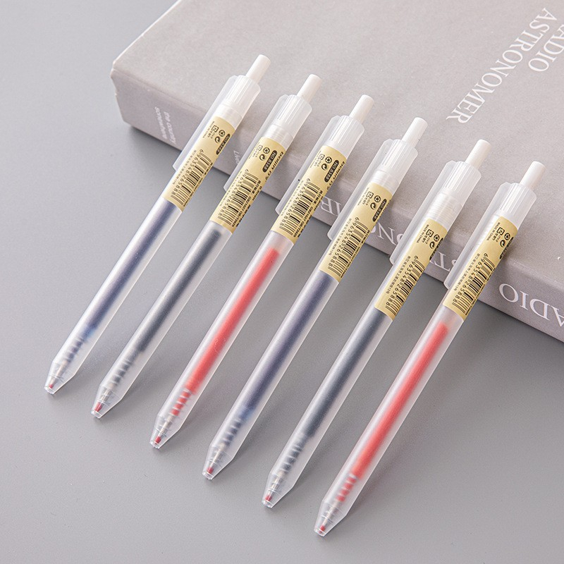 Office Stationery Supply Business - 6/10 個 0.5 ミリメートル格納式ゲルペンセット黒/青インクボールペン筆記オフィスビジネス署名学用品文具
