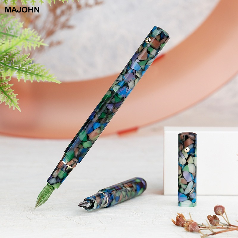 Office Stationery Supply Business - MAJOHN N8樹脂ガラスディップペンインクペン手作りペン先筆記用万年筆ビジネス文具オフィス学校用品