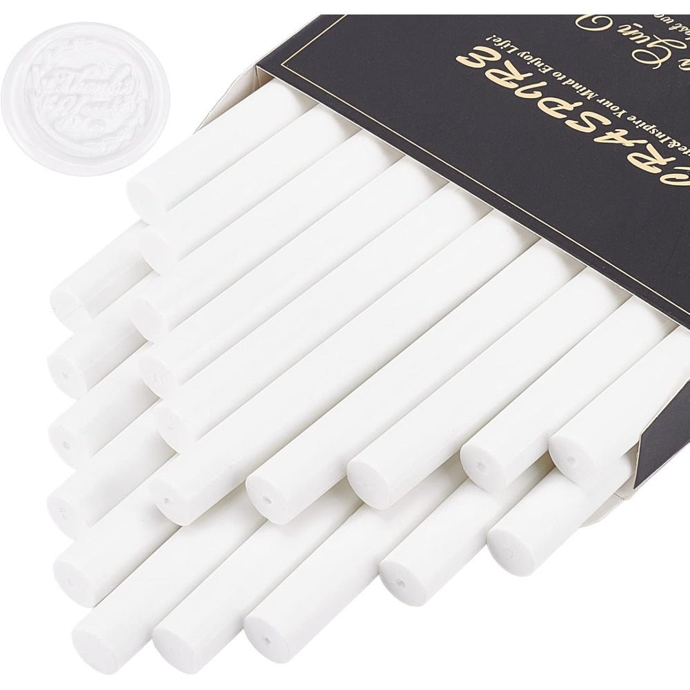 Wax Seal Stamp Kit - 20個入り グルーシーリングワックススティック 11mm ヴィンテージワックスシールスタンプ、レター、招待状、ワインボトル、ギフトパッケージ用