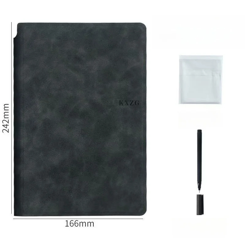 Whiteboard Marker Set - 1枚入り消せるホワイトボードノートセット（ホワイトボードマーカー、クリーニングクロス、レザーメモパッド、ウィークリープランナー、ポータブル）