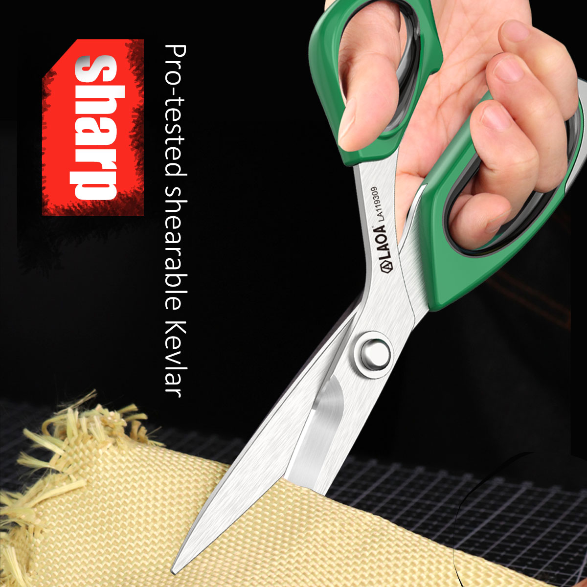 Scissors Stainless Craft - LAOA ステンレス多目的ハサミ 45 ° 角度付きデザインシャープファブリックレザーペーパーシザーズ仕立て屋裁縫師クラフトはさみ