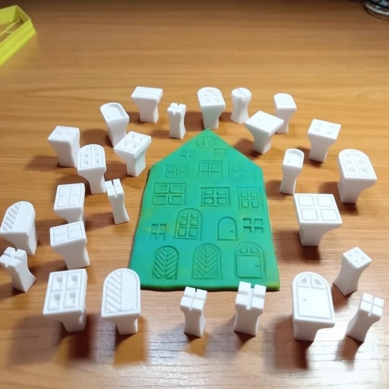 Wax Seal Stamp Kit - 25 ピース/セットプラスチック粘土スタンプ成形キット、窓パターン DIY スタンプ、ポリマー粘土ワックス樹脂陶器工芸品用