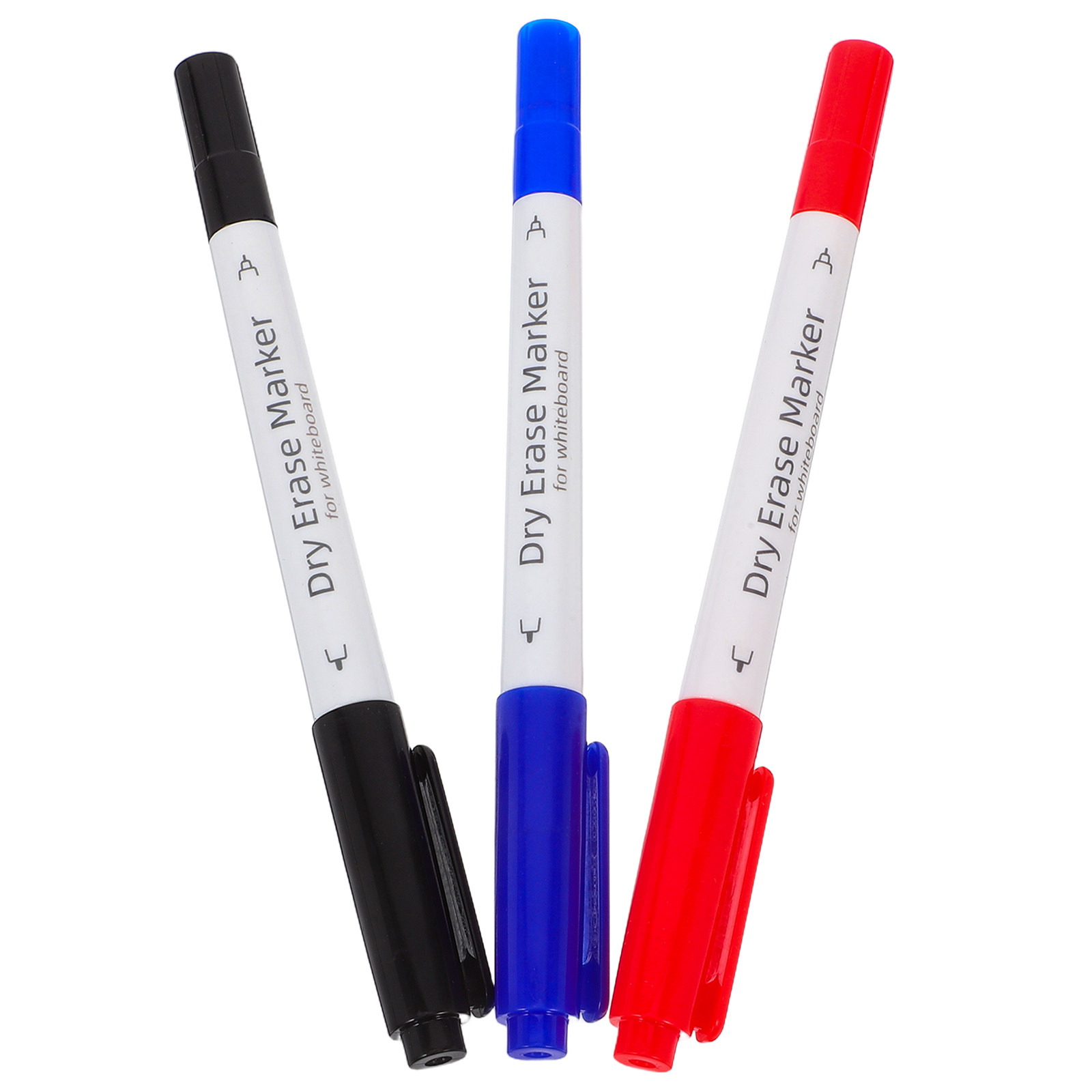 Whiteboard Marker Set - 3本入り消せるホワイトボードマーカー、デュアルチップドライイレースペン、液体チョーク、家庭、オフィス、教室、学習用ホワイトボードマーカーセット
