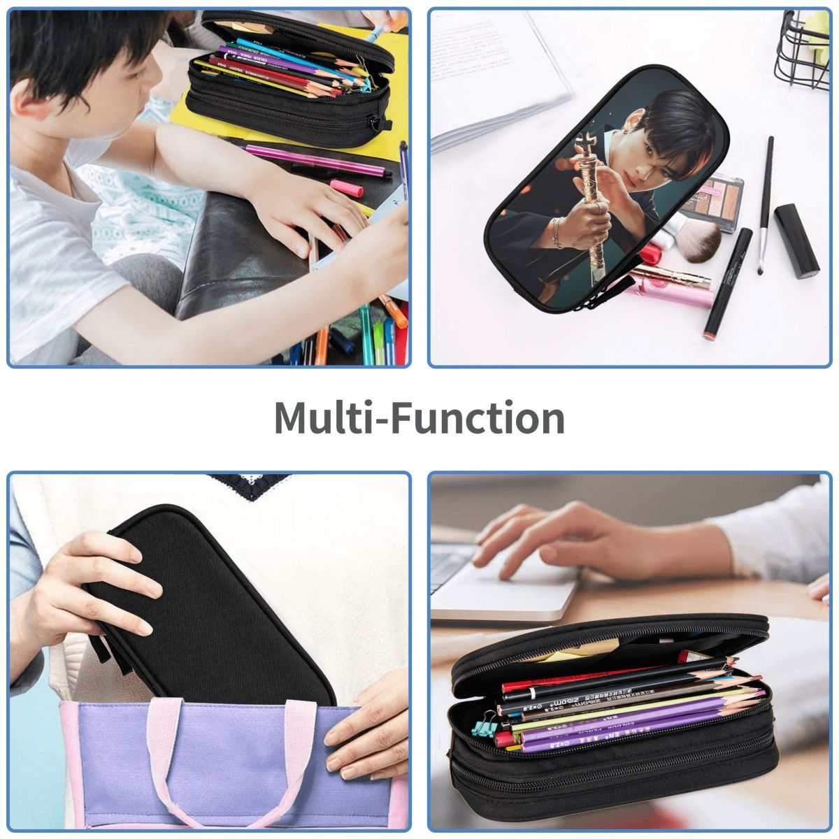 Cha Eunwoo ペンケース 男の子 女の子用 学校用ペ - Stationery And Office Supply Chain のレビューと価格