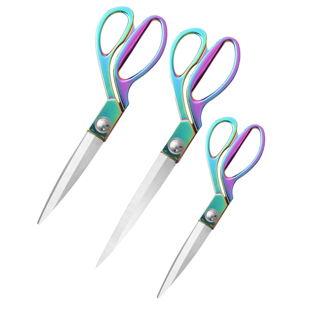 カラフルな布地裁縫用ハサミ、8/9/10インチ亜鉛合金ハンド - Scissors Stainless Craft のレビューと価格