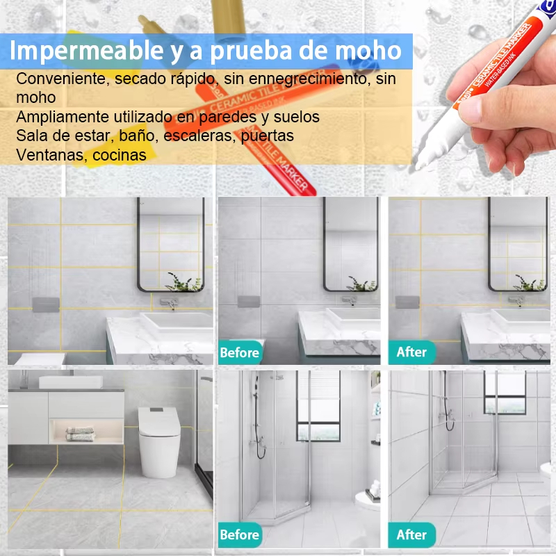 1-10 個防水白マーカーペン壁の継ぎ目修理タイルグラウトマ - Whiteboard Marker Set のレビューと価格
