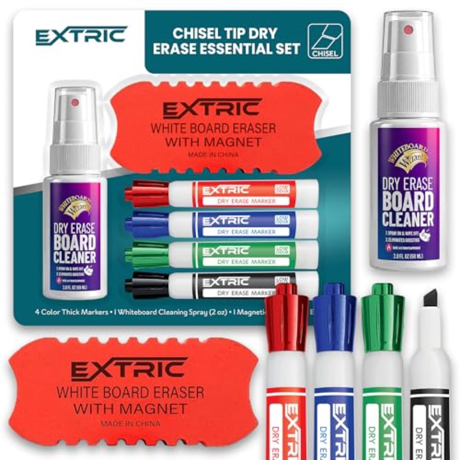 ドライイレースマーカーセット、ホワイトボードマーカー4本、ホ - Whiteboard Marker Set のレビューと価格