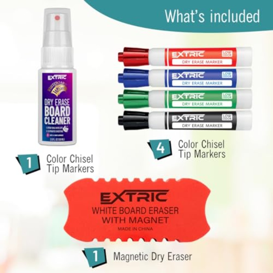 ドライイレースマーカーセット、ホワイトボードマーカー4本、ホ - Whiteboard Marker Set のレビューと価格