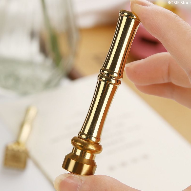 竹の形の真鍮スタンプハンドル DIY シールヘッドツール す - Wax Seal Stamp Kit のレビューと価格