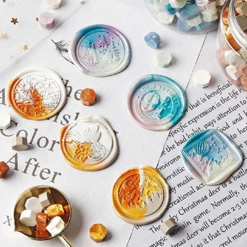 100個入りシーリングワックスビーズ、シール用ワックス、シー - Wax Seal Stamp Kit のレビューと価格