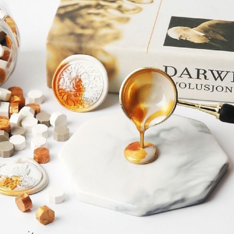 100個入りシーリングワックスビーズ、シール用ワックス、シー - Wax Seal Stamp Kit のレビューと価格