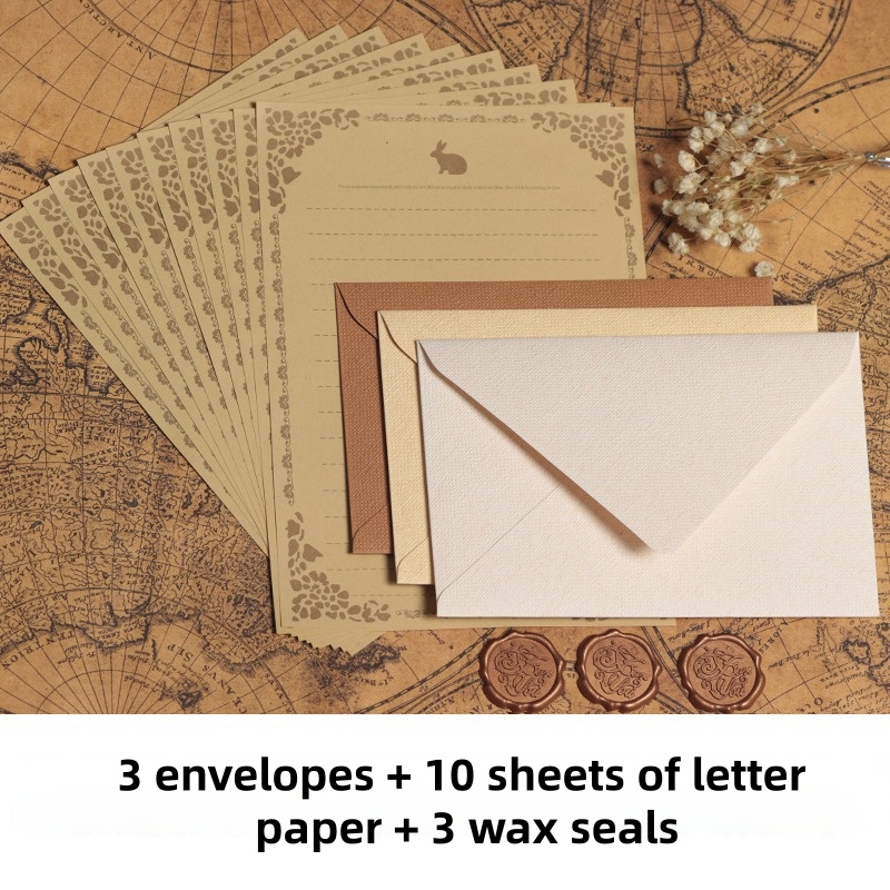 16 個のヴィンテージリネン封筒高級結婚式招待状セットレトロ - Wax Seal Stamp Kit のレビューと価格