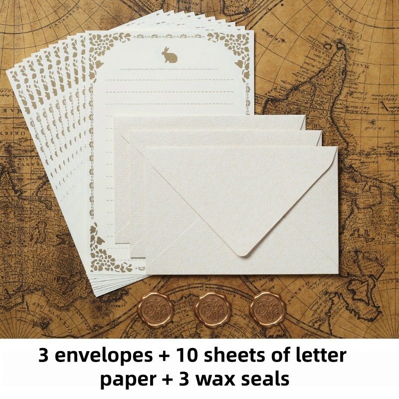 16 個のヴィンテージリネン封筒高級結婚式招待状セットレトロ - Wax Seal Stamp Kit のレビューと価格