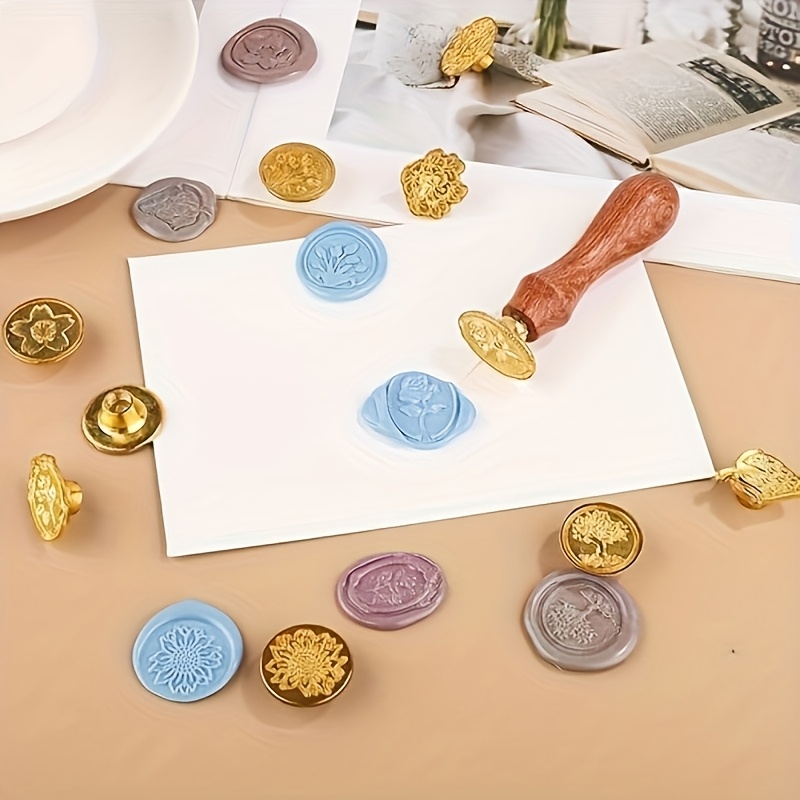 21個入りワックススタンプセット、様々なスタイル、レトロクラ - Wax Seal Stamp Kit のレビューと価格