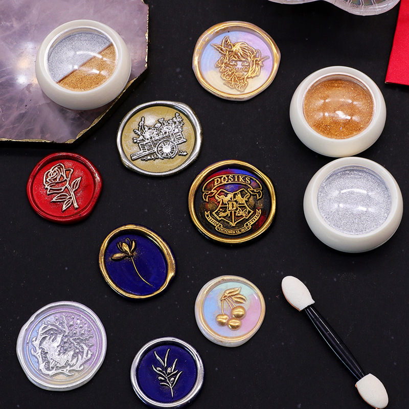 スクラップブッキング用の金型ワックスシール,18色,クリーム - Wax Seal Stamp Kit のレビューと価格