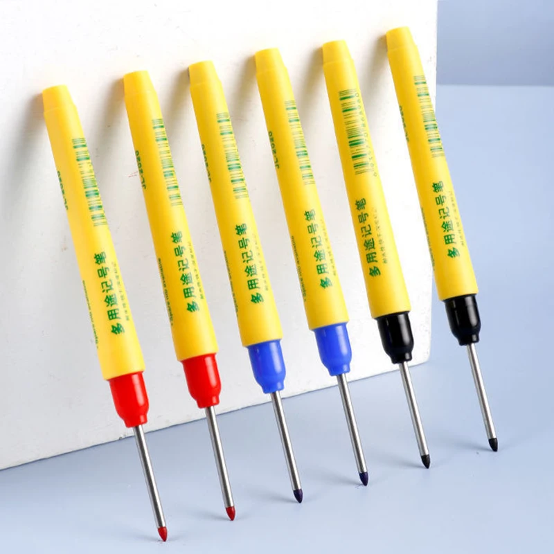 6 ピース/セット 33 ミリメートル赤/青/黒ロングヘッド - Whiteboard Marker Set のレビューと価格