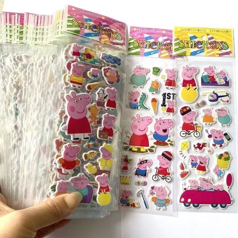 ペッパピッグ漫画ステッカー、ノートブックステッカー、男の子と - Memo Pad Sticky のレビューと価格
