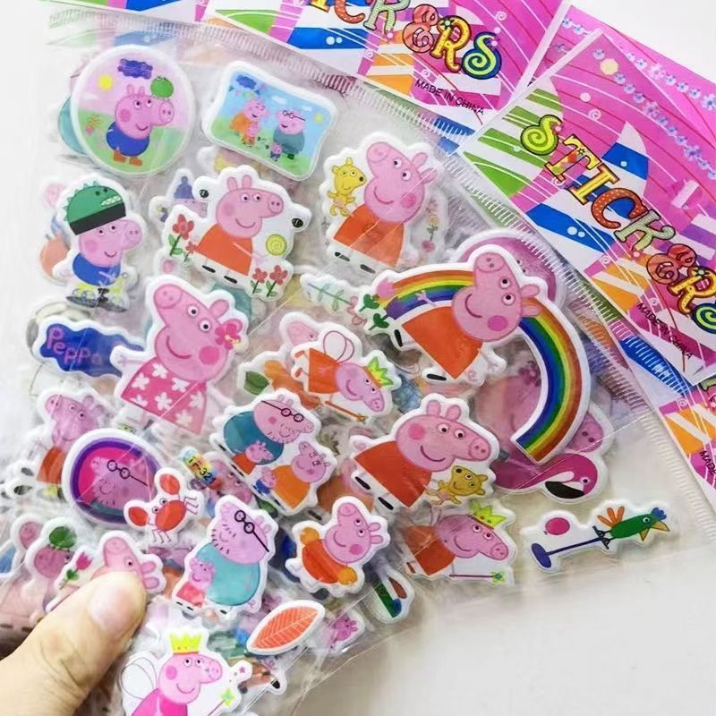 ペッパピッグ漫画ステッカー、ノートブックステッカー、男の子と - Memo Pad Sticky のレビューと価格