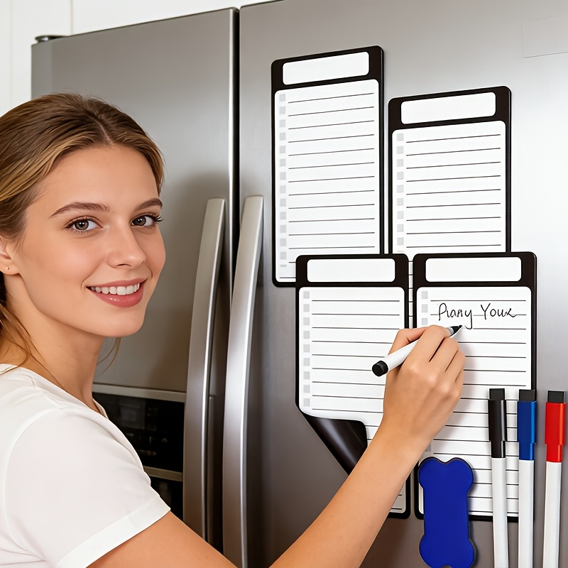 磁気消去可能な冷蔵庫メッセージボード、5個セット、マーカーで - Whiteboard Marker Set のレビューと価格