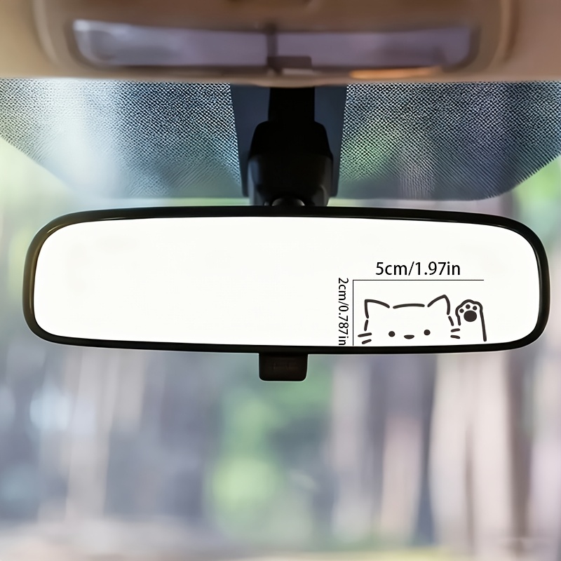 2枚セット 漫画風の覗き見猫 車のミラーステッカー スタイリ - Memo Pad Sticky のレビューと価格