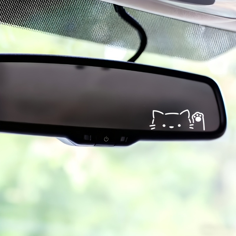 2枚セット 漫画風の覗き見猫 車のミラーステッカー スタイリ - Memo Pad Sticky のレビューと価格
