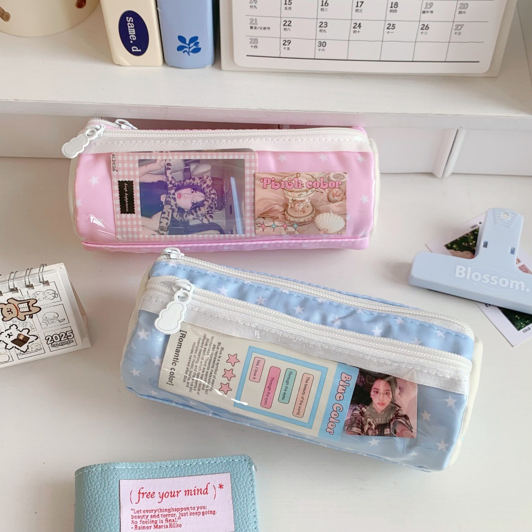食好きの漫画風魚型ケーキロールペンケース 学生向け 大容量  - Pen Pouch Roll のレビューと価格
