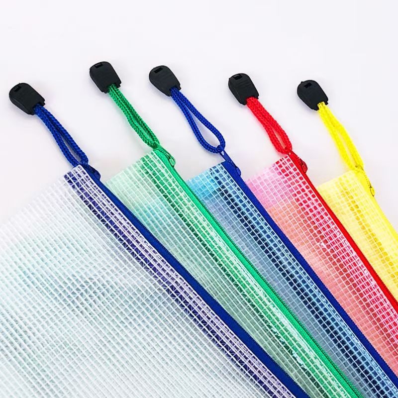 5 個文具収納フォルダーファイルメッシュジッパーポーチ A4 - Office Stationery And Supply のレビューと価格