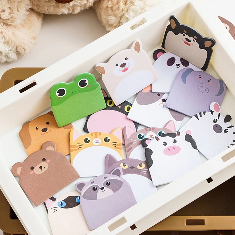 240枚入り 可愛い動物型 無地の粘着性メモ カートゥーン風 - Office Stationery And Supply のレビューと価格