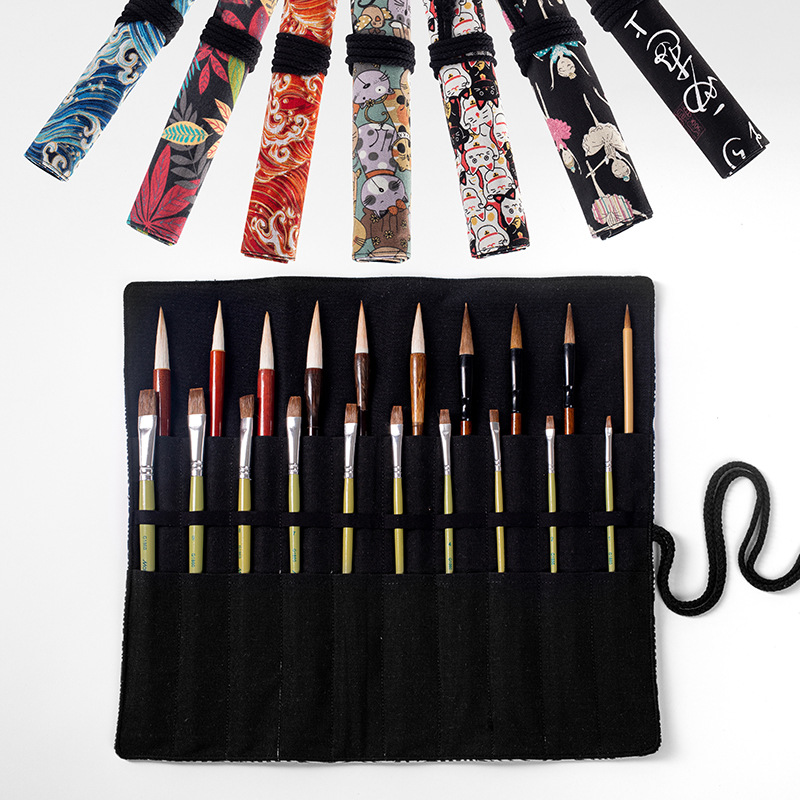 20穴ロールペンシルケース学校ライティングブラシペンシルケー - Pen Pouch Roll のレビューと価格