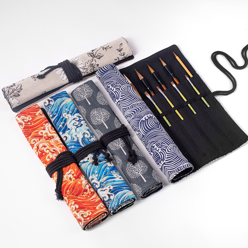20穴ロールペンシルケース学校ライティングブラシペンシルケー - Pen Pouch Roll のレビューと価格
