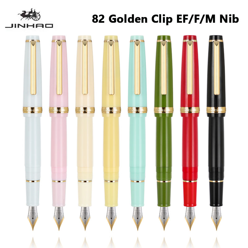 Jinhao 82 万年筆ゴールデンクリップ EF/F/M  - Office Stationery Supply Business のレビューと価格