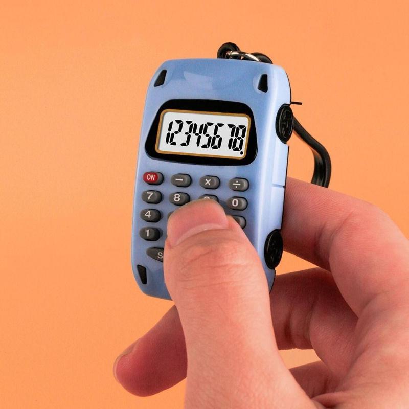 ミニカー型ポータブル電卓、取り外し可能なキーチェーン、コンパ - Stationery And Office Supply Chain のレビューと価格