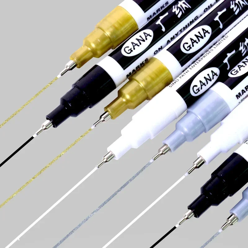 4 ピース/セット油性白黒油性ペイントマーカーペン 0.7  - Whiteboard Marker Set のレビューと価格