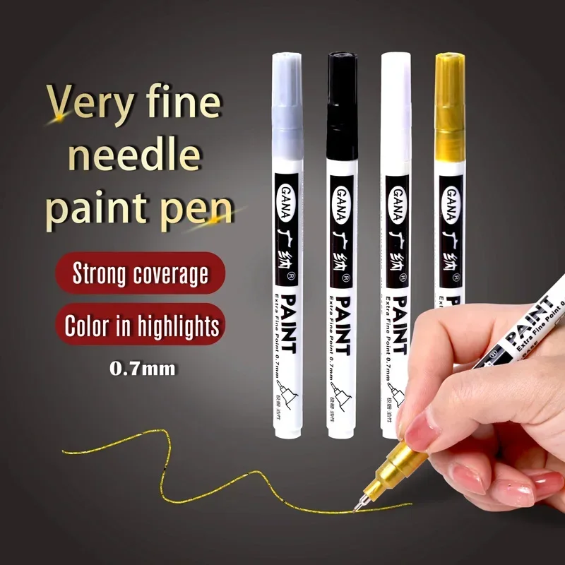 4 ピース/セット油性白黒油性ペイントマーカーペン 0.7  - Whiteboard Marker Set のレビューと価格