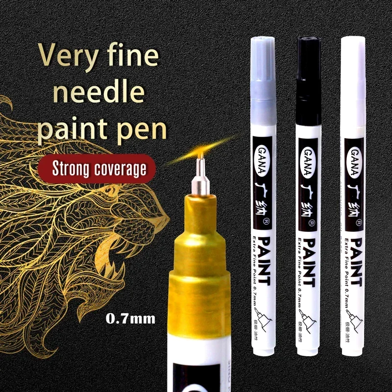 4 ピース/セット油性白黒油性ペイントマーカーペン 0.7  - Whiteboard Marker Set のレビューと価格