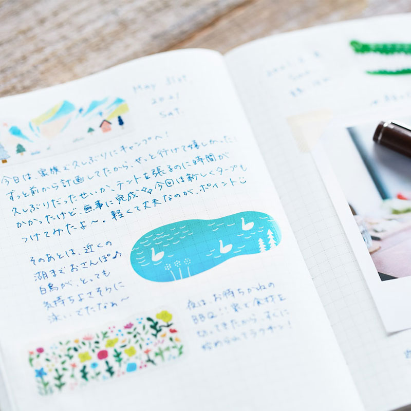 キットタ小さなかわいい洗面紙テープ、DIY手作りの新鮮な装飾 - Washi Tape Set のレビューと価格