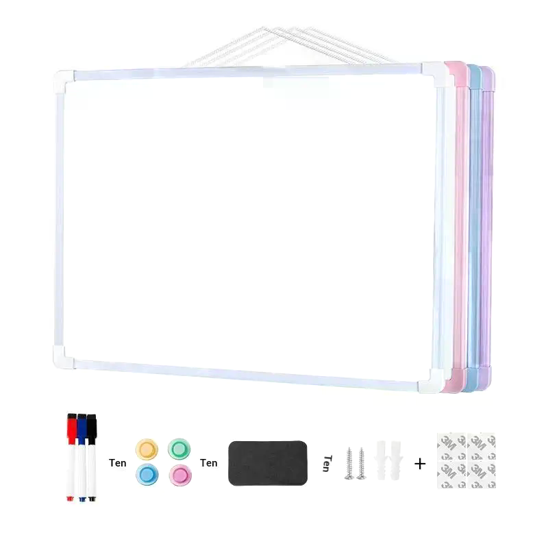 1セット16インチ×12インチ壁掛け式ホワイトボード小型両面 - Whiteboard Marker Set のレビューと価格
