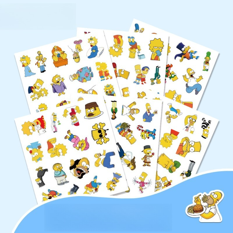 シンプソンズ ホーマー マージ バート 100枚ステッカー  - Memo Pad Sticky のレビューと価格