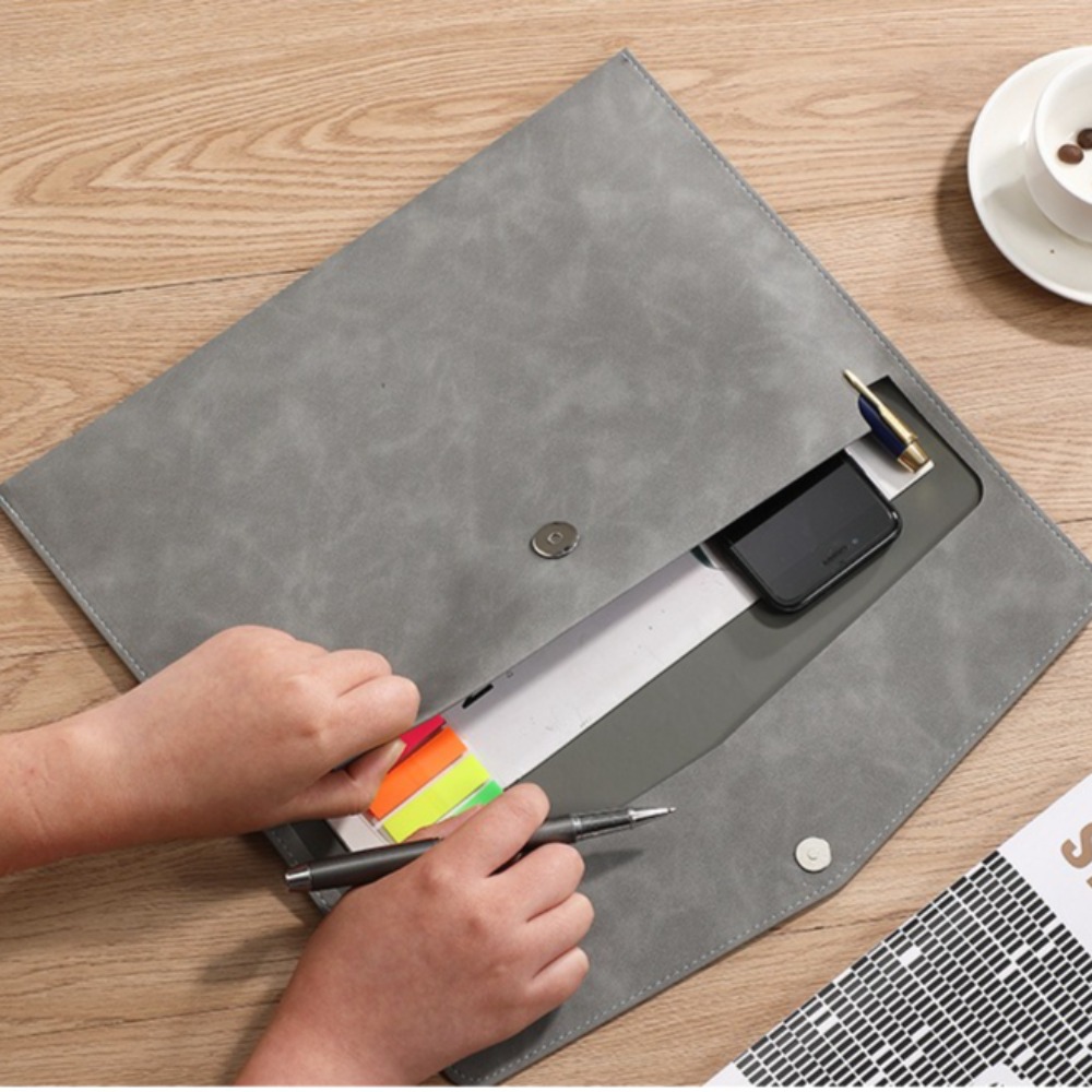 ファイルバッグ PU レザー アーカイブフォルダー 収納封筒 - Office Stationery And Supply のレビューと価格
