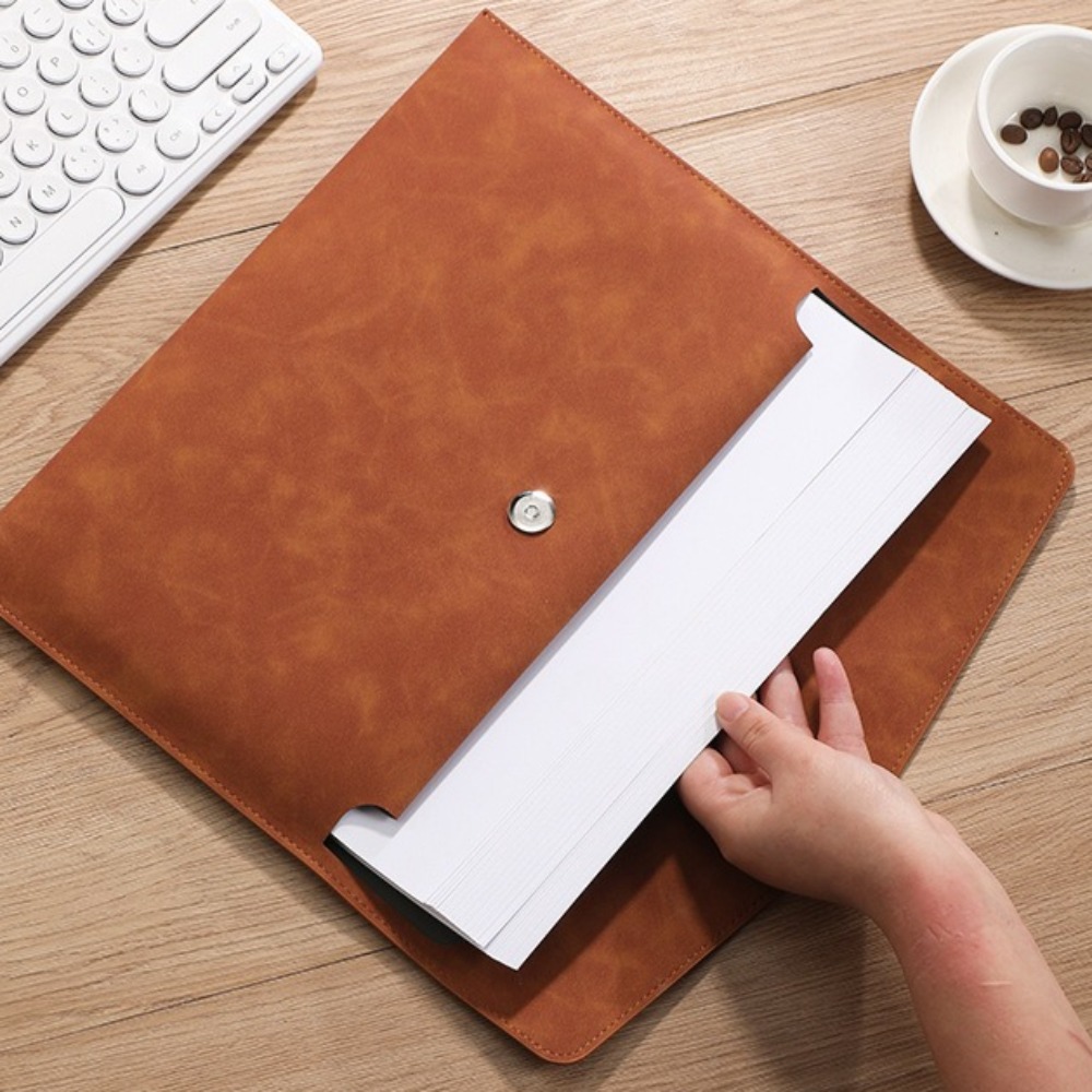 ファイルバッグ PU レザー アーカイブフォルダー 収納封筒 - Office Stationery And Supply のレビューと価格