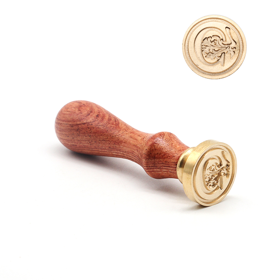 レトロな木製スタンプ クラシックな26文字のA-Zアルファベ - Wax Seal Stamp Kit のレビューと価格